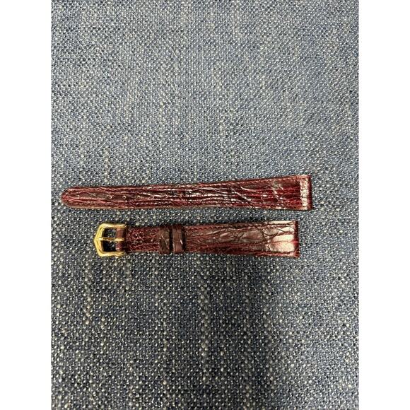 Raymond Weil 16mm Veritable Red Brown Crocodile Leather Watch Band France main image 9